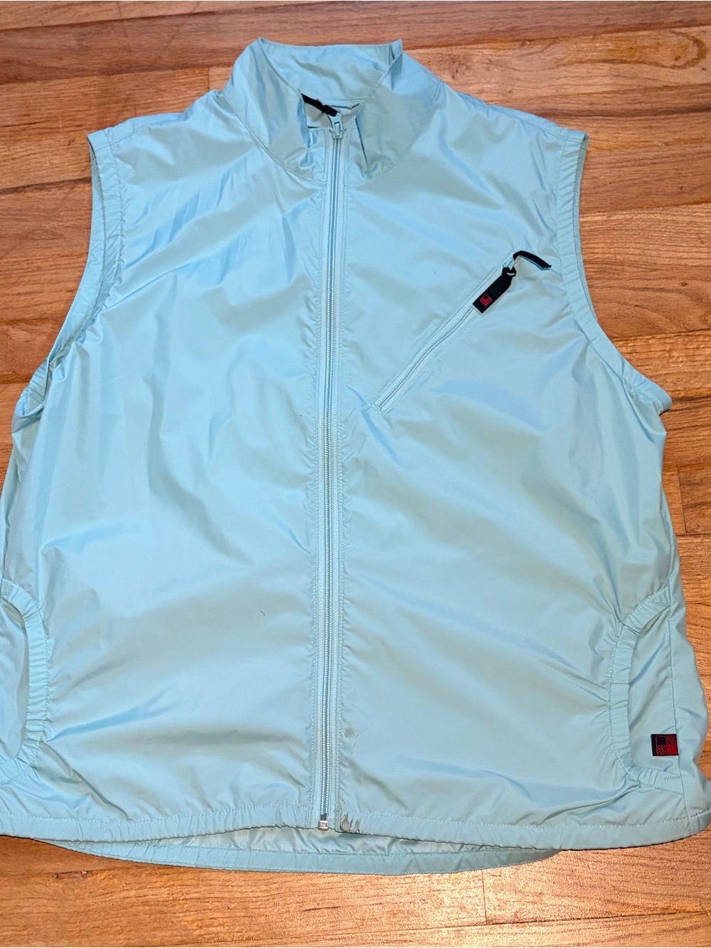 Woolrich Light Blue Sleeveless Wind Vest